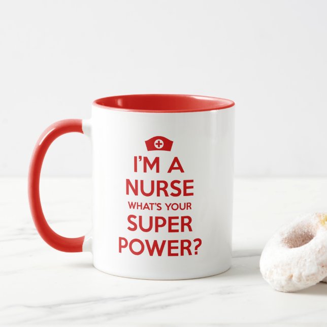 Je suis une infirmière ce qui est votre tasse de (Avec donut)