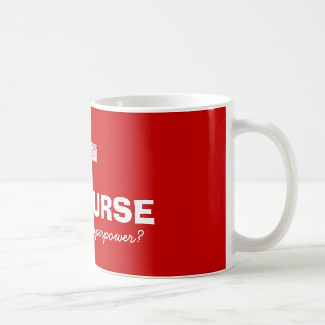 Je suis une infirmière ce qui est votre tasse de (Droite)