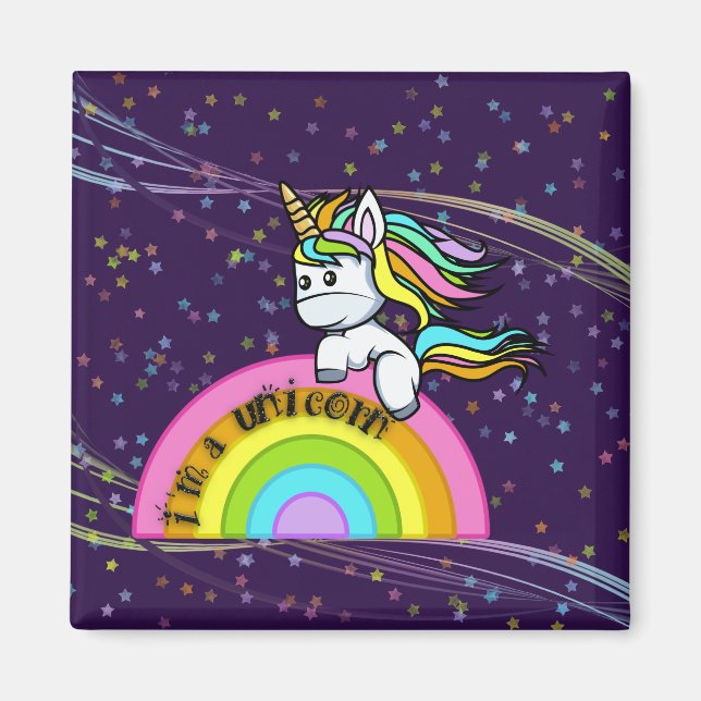 Je suis une licorne - Magnet (Devant)