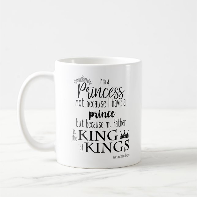 Je suis une princesse Mug (Gauche)