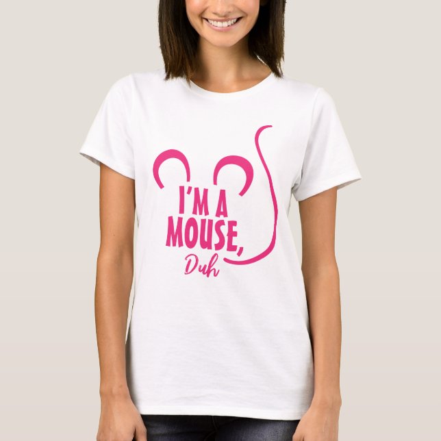 Je suis une souris, mec ! T-shirt d'Halloween oran (Devant)