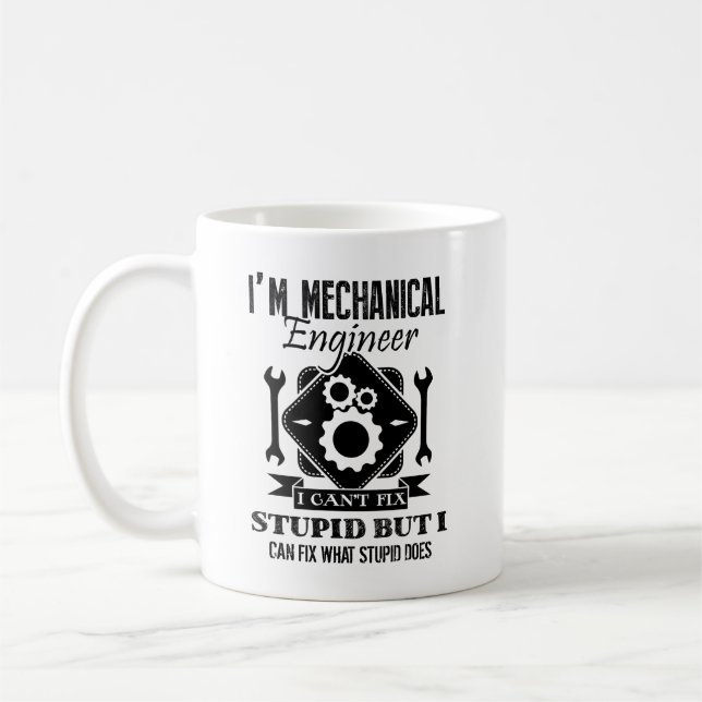 Je suis une tasse d'ingénieur mécanicien (Gauche)
