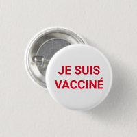 Je suis vacciné, red white french language