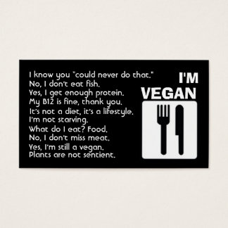 Je suis Vegan : Réponses