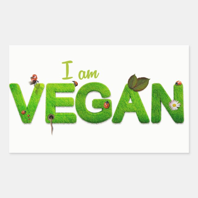 Je suis Vegan Sticker (Devant)