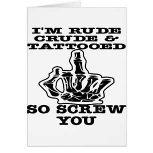 Je suis vis brute et ainsi tatouée grossière vou