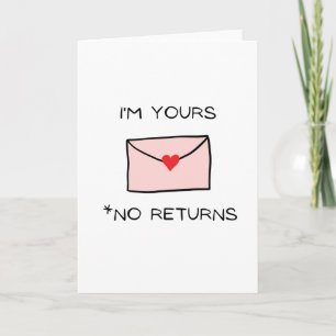 Je suis votre carte de voeux, engagement, amour