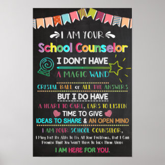 Je Suis Votre Conseiller D'École Poster