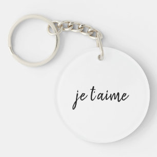 🖤 Je t’aime Je t’aime Français Chic Custom Acryli