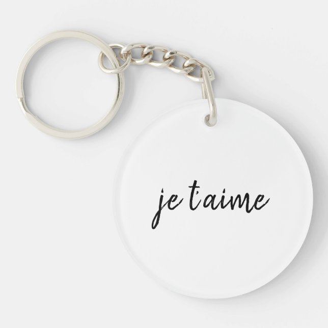 🖤 Je t’aime Je t’aime Français Chic Custom Acryli (Devant)