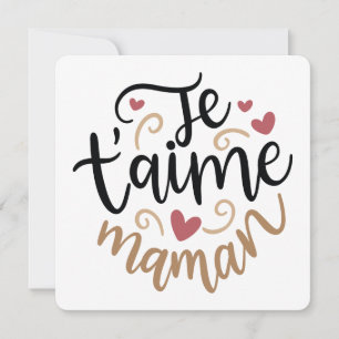 Je t’aime Maman: A Loving Tribute Holiday Card