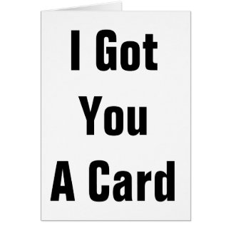 Je T'Ai Une Carte