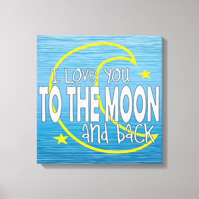 Je T'Aime À La Lune Et À La Toile De Dos (Recto)