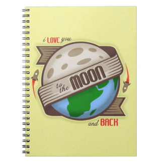 Je t'aime à la lune et au dos - carnet