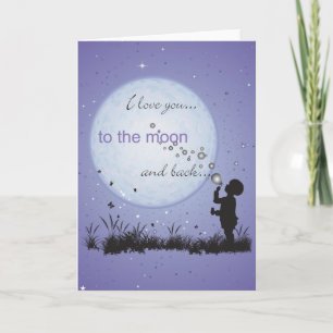 Je t'aime à la lune et aux cartes postales de De