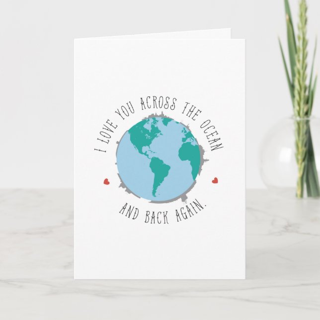 Je T'Aime À Travers L'Océan - Carte De Déploiement (Devant)