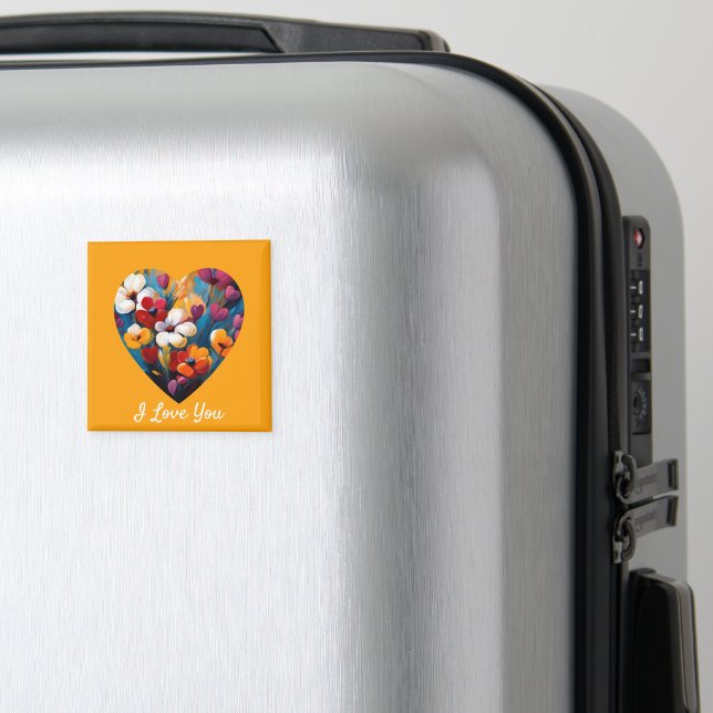 Je T'Aime Aimer Aimant Coeur Fleur (In Situ (Bagages))