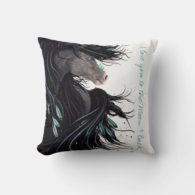 Je t'aime au coussin de lune et de dos par Bihrle (Recto)