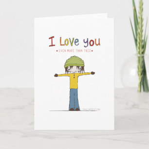 Je t'aime autant la carte Valentines