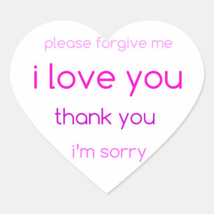 je t'aime autocollant de coeur