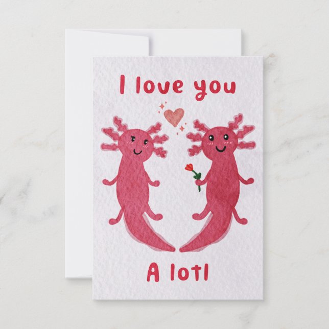 Je t'aime beaucoup ! Carte Anniversaire/Valentin (Devant)
