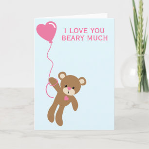 Je t'aime beaucoup faire attention - Carte de voeu