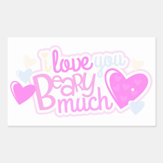 Je T'Aime Beaucoup Sticker (Devant)