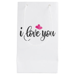 Je t'aime Calligraphie de Saint Valentin  Sac cade