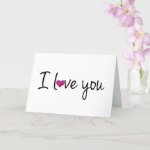 Je t'aime Carte