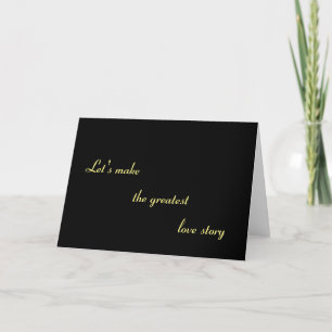 Je t'aime, carte