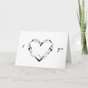 Je t'aime carte de la Saint-Valentin Pilates