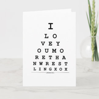Je t'aime carte du jour de valentine de lutte