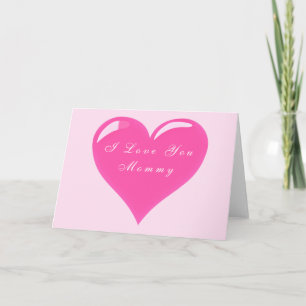 Je t'aime Carte maman Coeur Fête des mères