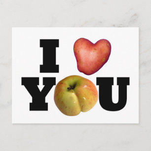 JE T'AIME Carte postale 1 pour la Saint-Valentin