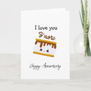 Je t'aime Carte S'MORE Anniversaire