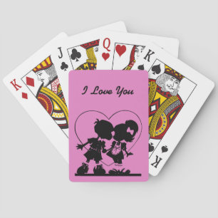 Je t'aime cartes de jeu