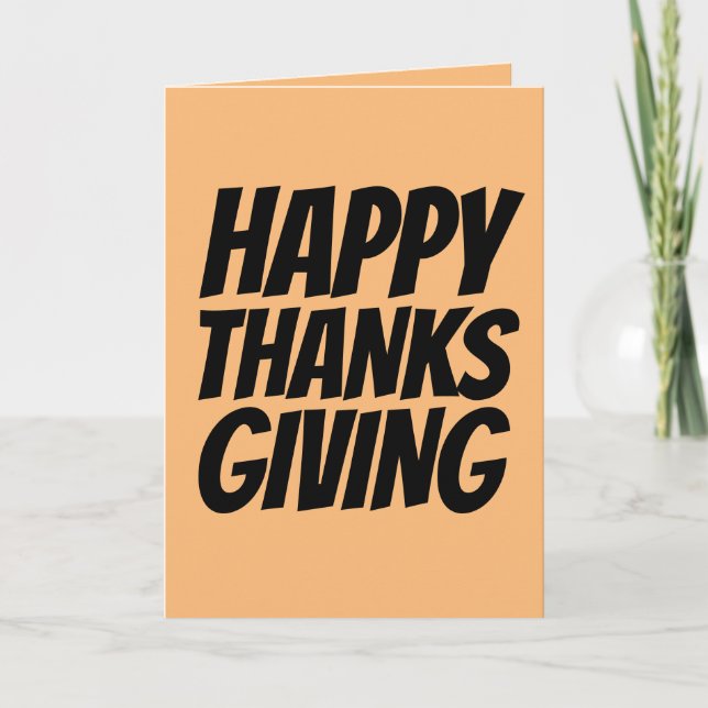 JE T'AIME, CARTES DU JOUR DE THANKSGIVING (Devant)