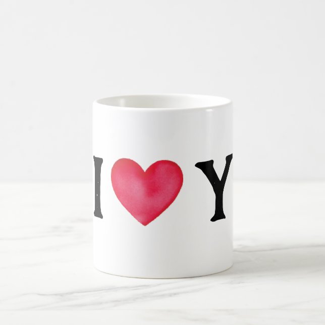 je t'aime charmant coeur mug (Centre)