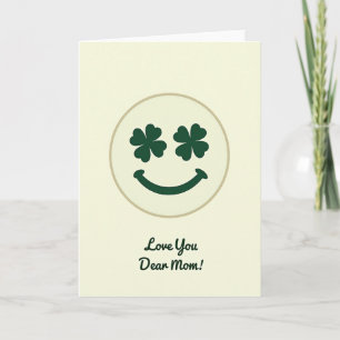 Je t'aime chère maman Carte de sourire
