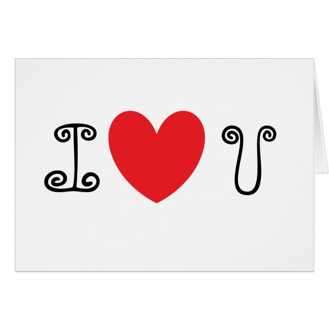 Je t'aime coeur (Devant horizontal)