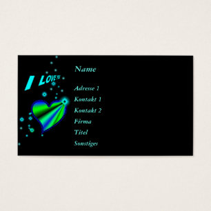 Je t'aime, Coeur Arc-en-ciel avec étoiles sur noir