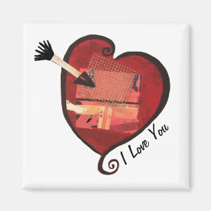 Je t'aime coeur Magnet