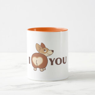 Je t'aime Corgi Chien Mug