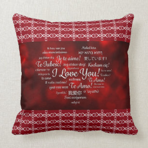 Je t'aime coussin