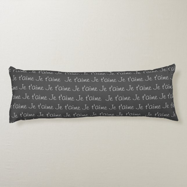 Je t'aime coussin Je t'aime en français (Dos)