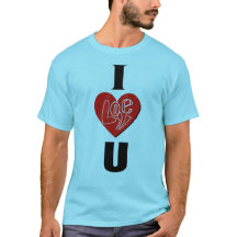 Je t'aime design unique T-shirt