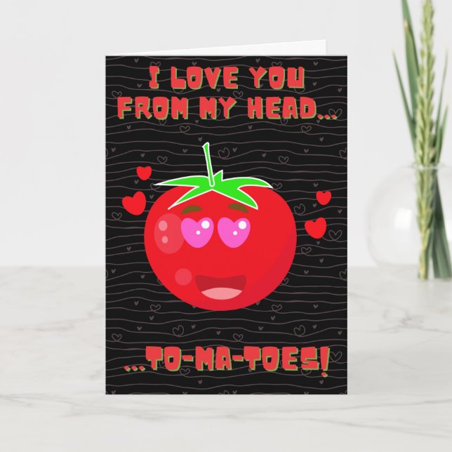 Je T'Aime Drôle Carte Valentine (Devant)