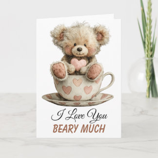 Je t'aime énormément carte postale de tasse