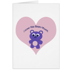 Je T'Aime Faire Beaucoup De Purple Ours