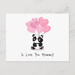 Je t'aime Fête des mères de maman   Carte postale